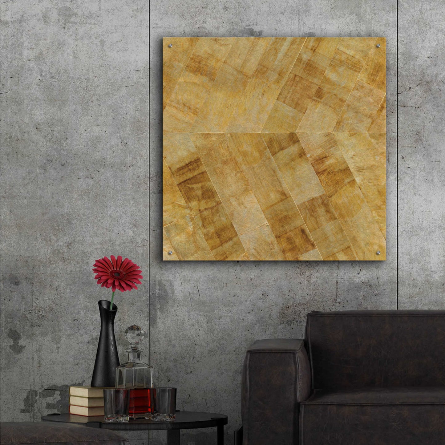 Epic Art 'Gilded Herringbone II' by Chris Paschke,36x36