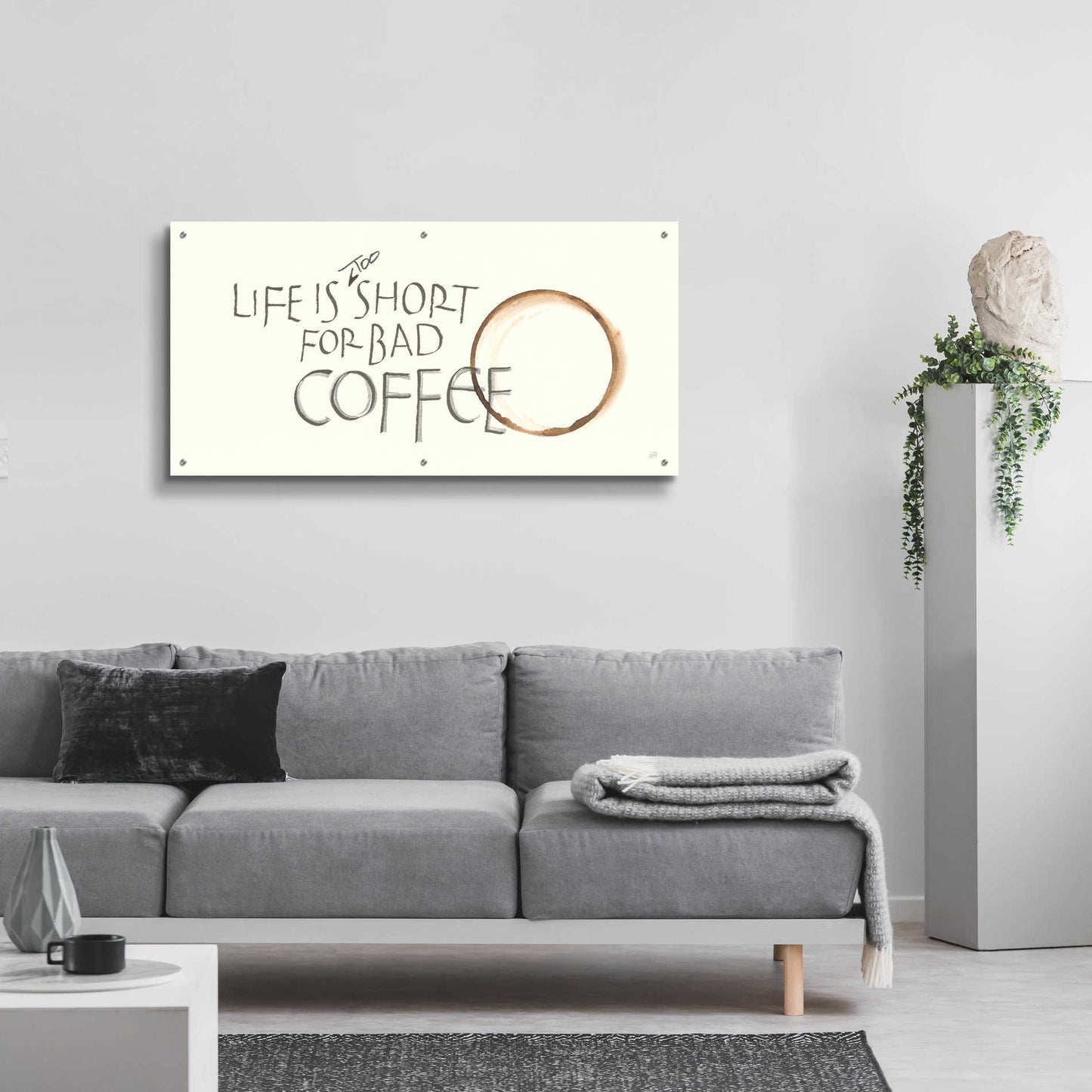 Epic Art 'Coffee Sayings I' by Chris Paschke,48x24