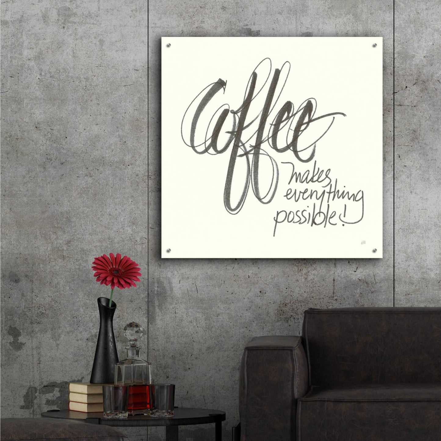 Epic Art 'Coffee Sayings IV' by Chris Paschke,36x36
