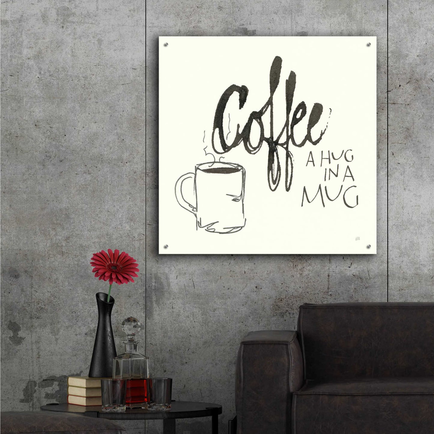 Epic Art 'Coffee Sayings V' by Chris Paschke,36x36