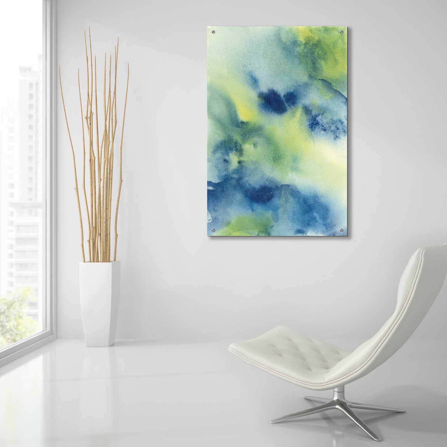 Epic Art 'Indigo Flow II' by Chris Paschke,24x36