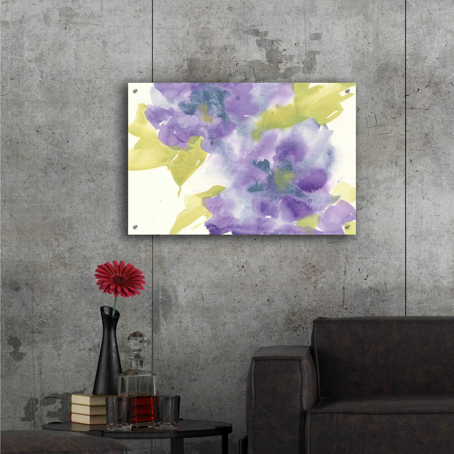 Epic Art 'VIolet And Gray II' by Chris Paschke,36x24