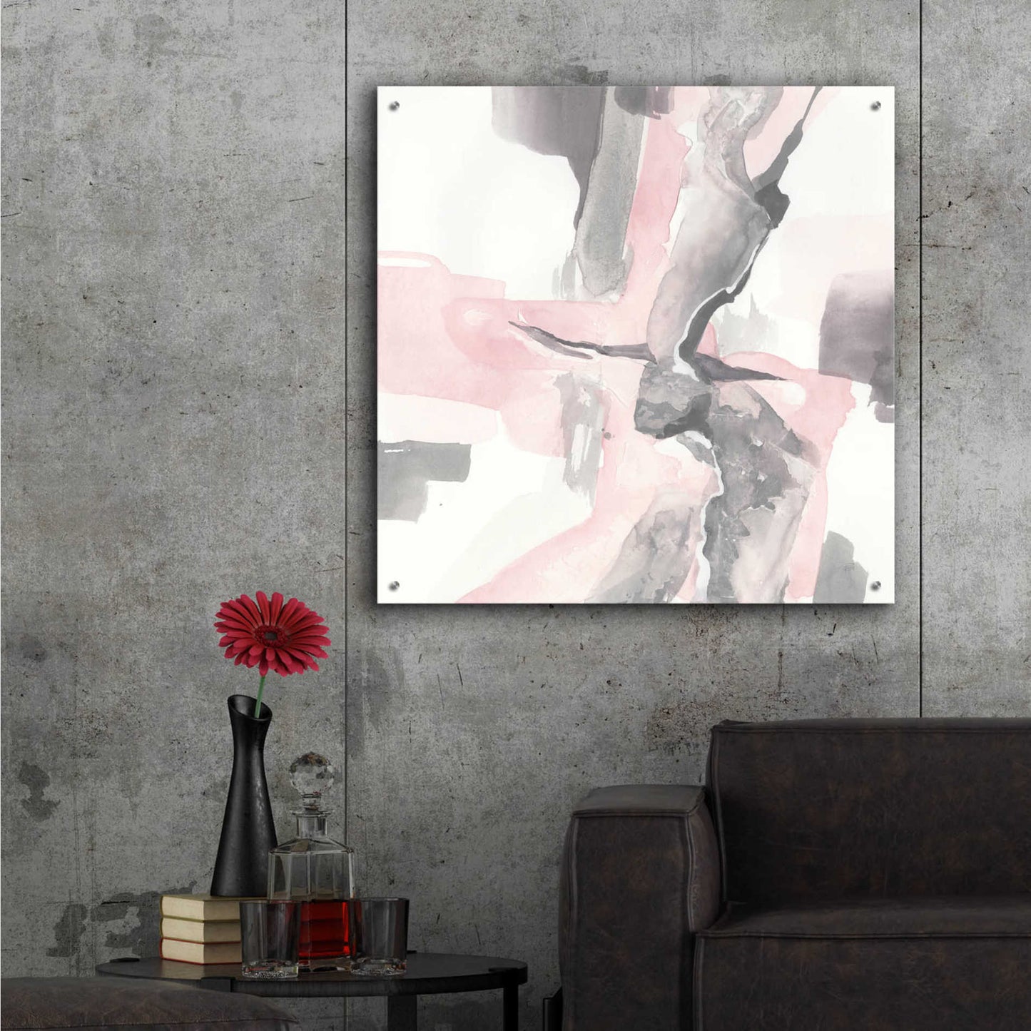 Epic Art 'Blushing Grey I' by Chris Paschke,36x36