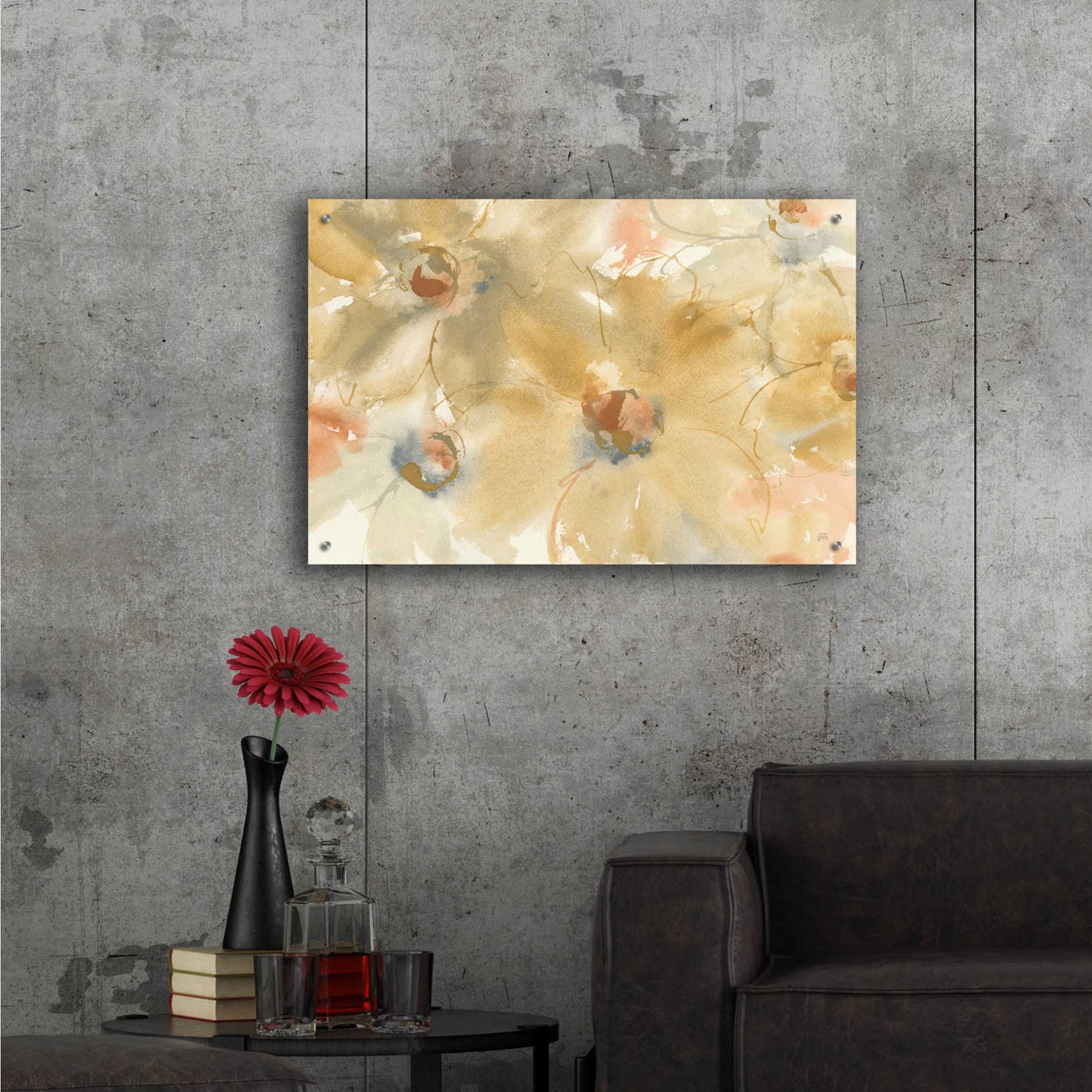 Epic Art 'Neutral Blooms' by Chris Paschke,36x24