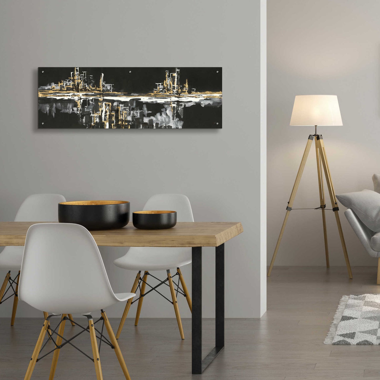 Epic Art 'Urban Gold I' by Chris Paschke,48x16