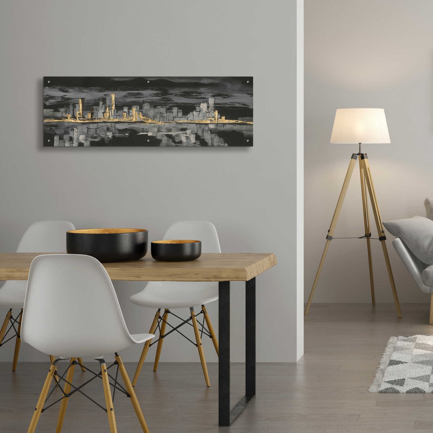 Epic Art 'Urban Gold IV' by Chris Paschke,48x16