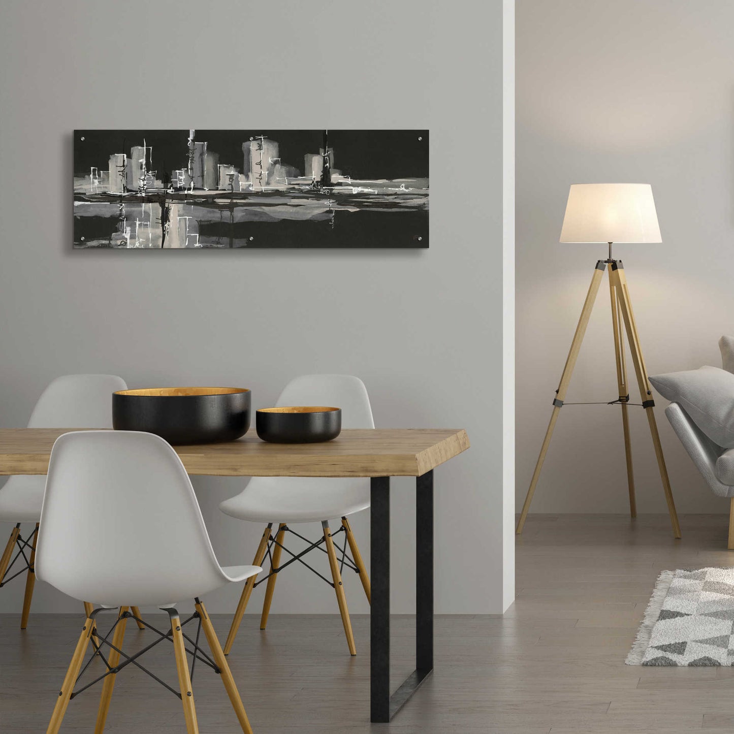 Epic Art 'Urban Gray' by Chris Paschke,48x16