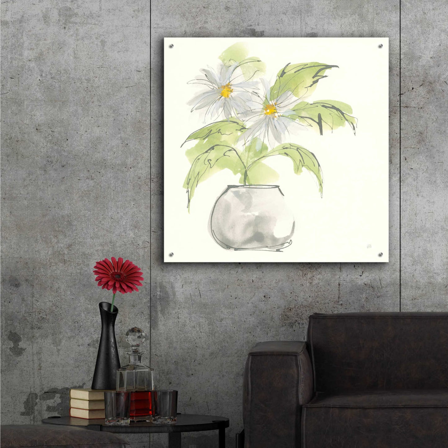 Epic Art 'Plant Daisy I' by Chris Paschke,36x36