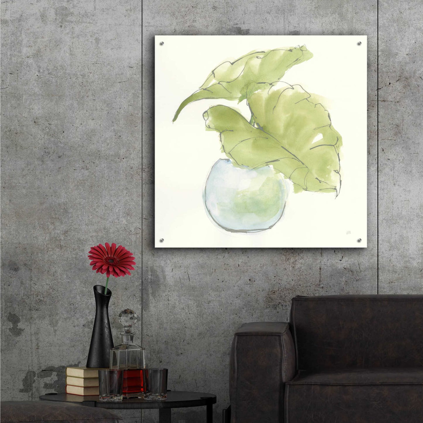 Epic Art 'Plant Big Leaf III' by Chris Paschke,36x36