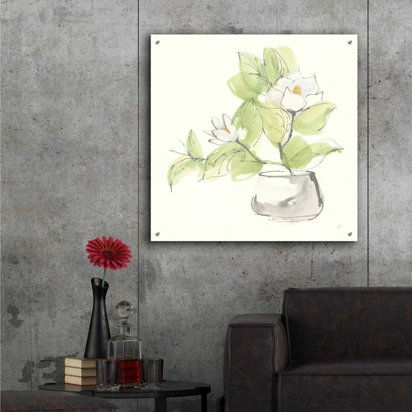 Epic Art 'Plant Magnolia I' by Chris Paschke,36x36