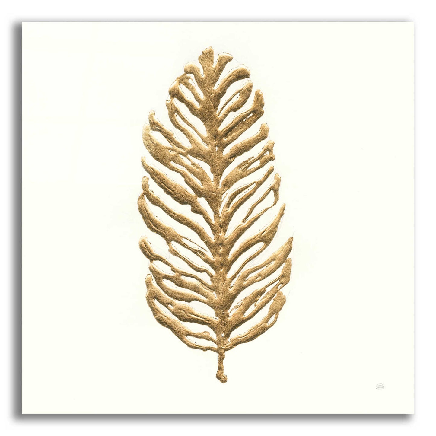 Epic Art 'Gilded Palm IV' by Chris Paschke, Acrylic Glass Wall Art,36x36
