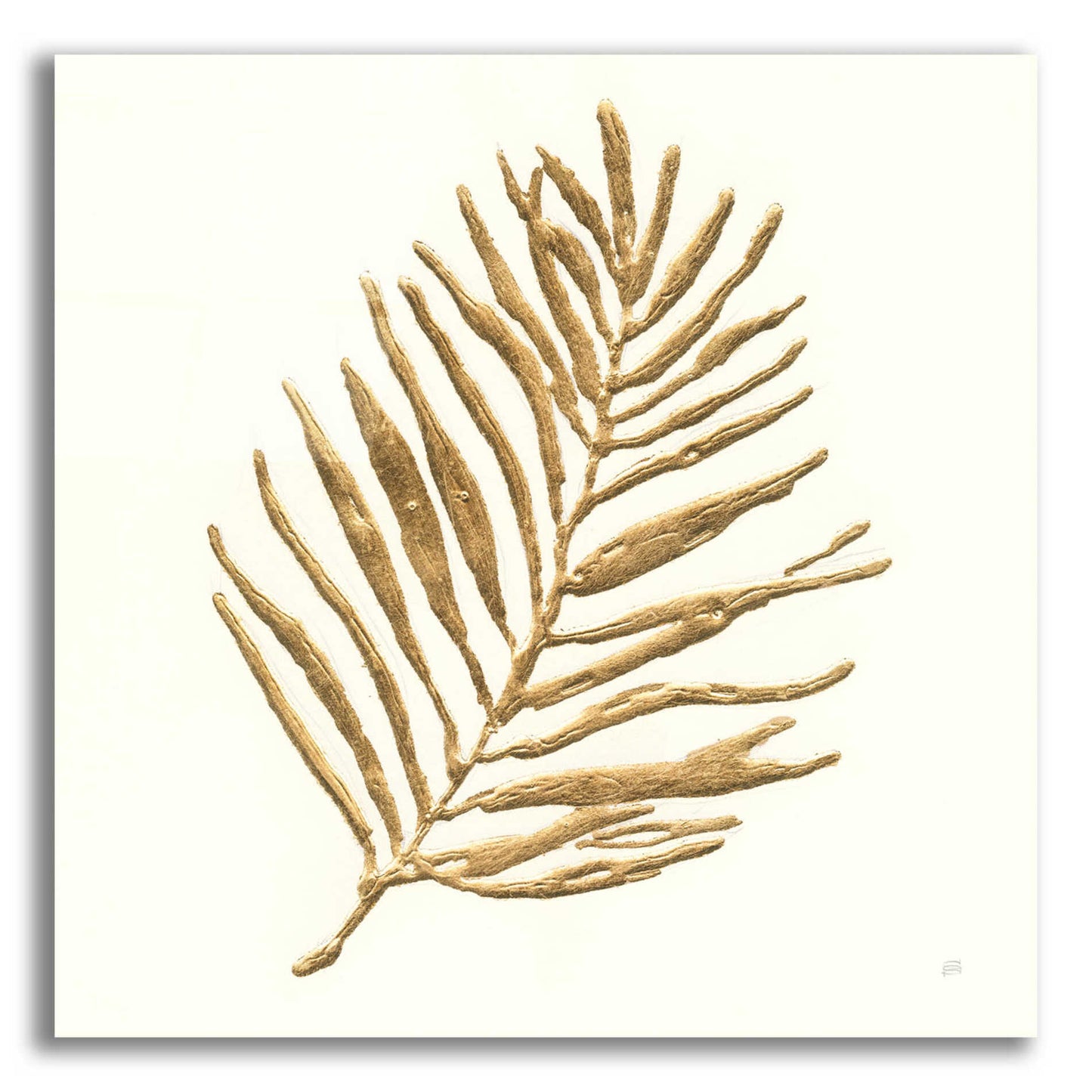 Epic Art 'Gilded Palm V' by Chris Paschke, Acrylic Glass Wall Art,36x36