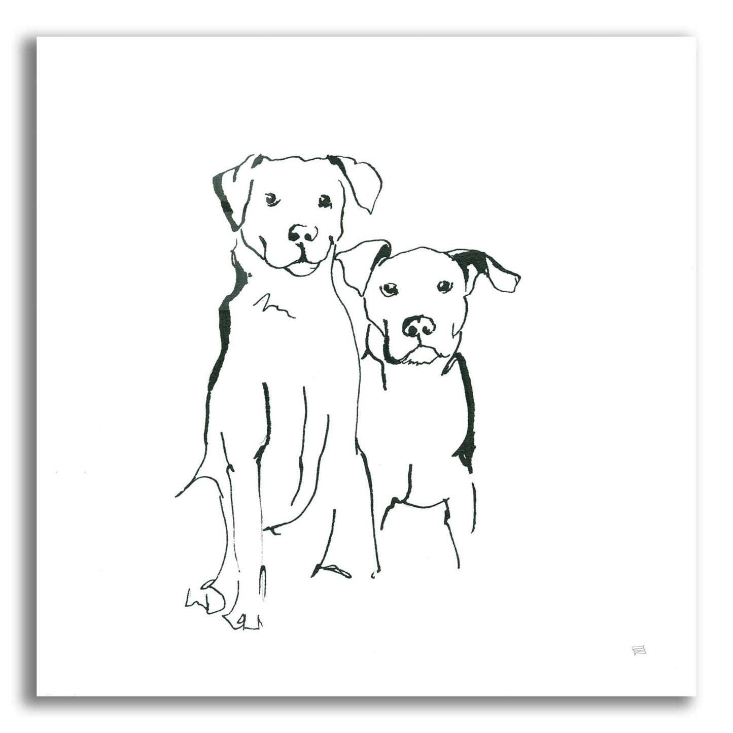 Epic Art 'Lovable Mutts IV' by Chris Paschke, Acrylic Glass Wall Art,36x36