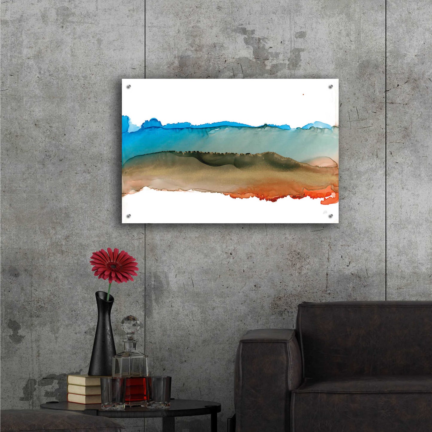 Epic Art 'Coastal Ink VIII' by Chris Paschke, Acrylic Glass Wall Art,36x24