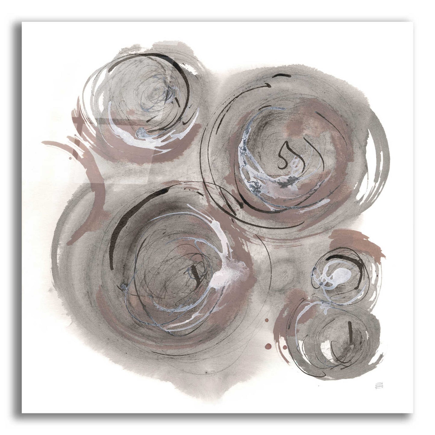 Epic Art 'In the Circle I' by Chris Paschke, Acrylic Glass Wall Art,36x36