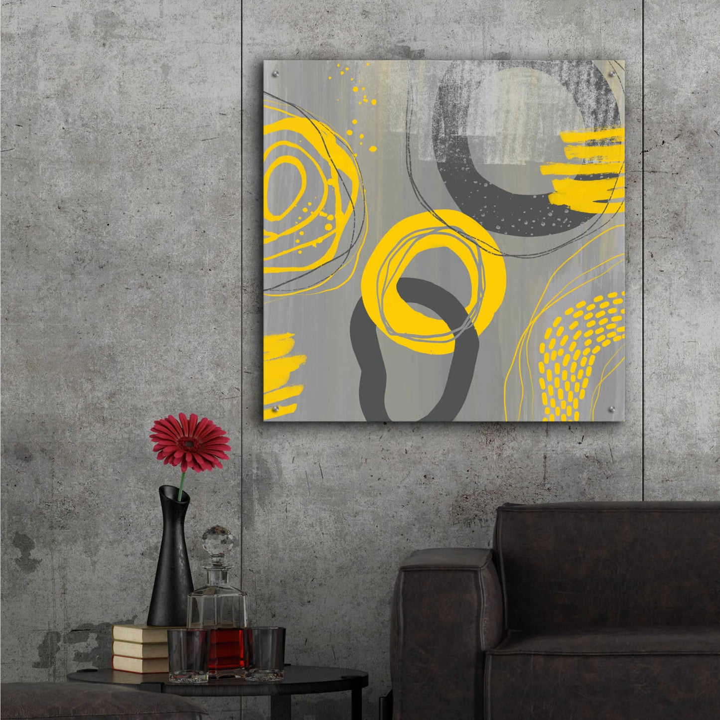 Epic Art 'Abstract Summer Fun' by Andrea Haase Acrylic Glass Wall Art,36x36