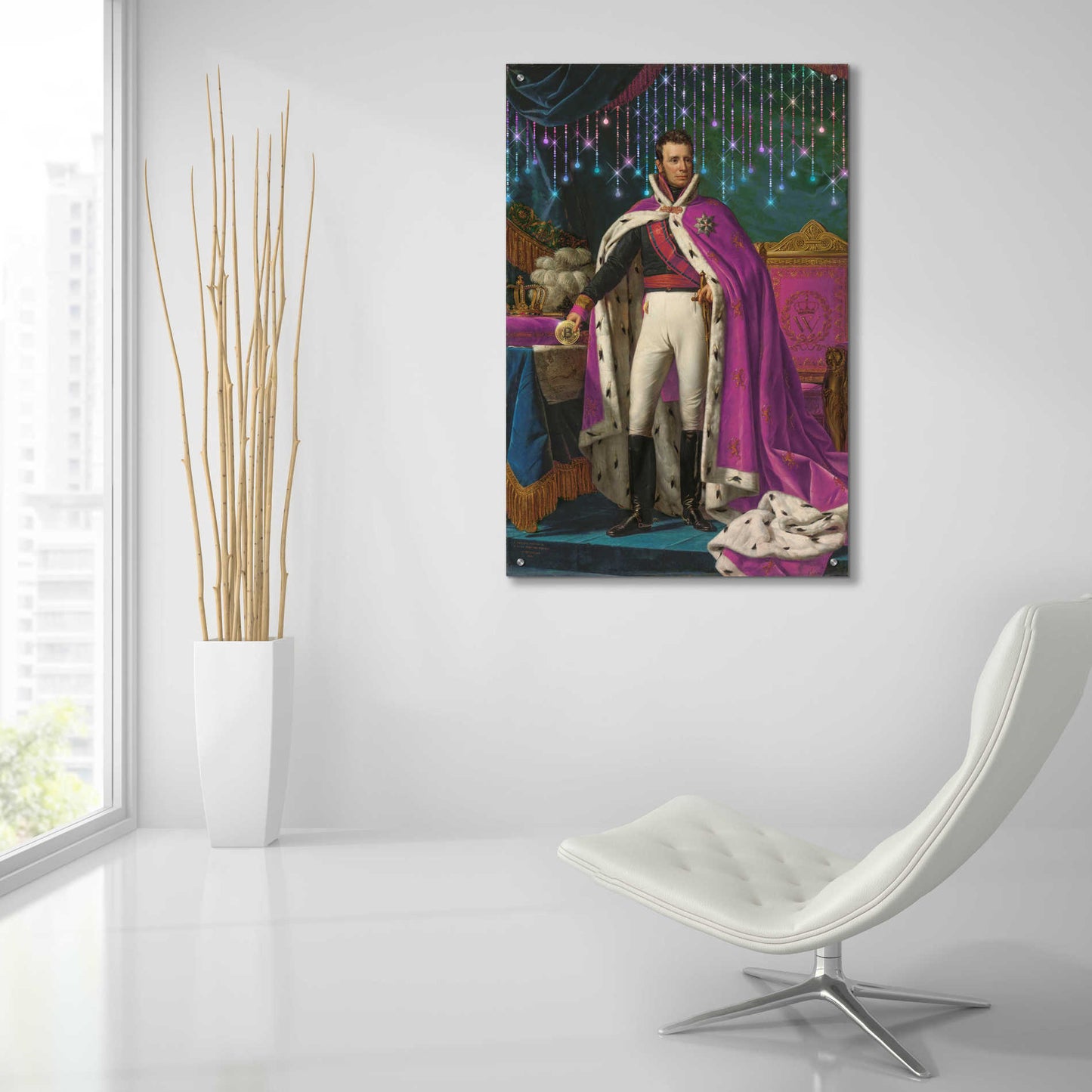 Epic Art 'History Meets Future V' by Andrea Haase Acrylic Glass Wall Art,24x36