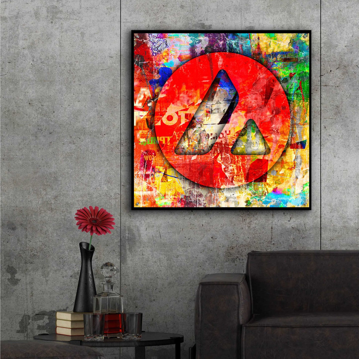 Epic Art 'Avax Avalanche Crypto In Color' by Epic Art Portfolio, Acrylic Glass Wall Art,36x36