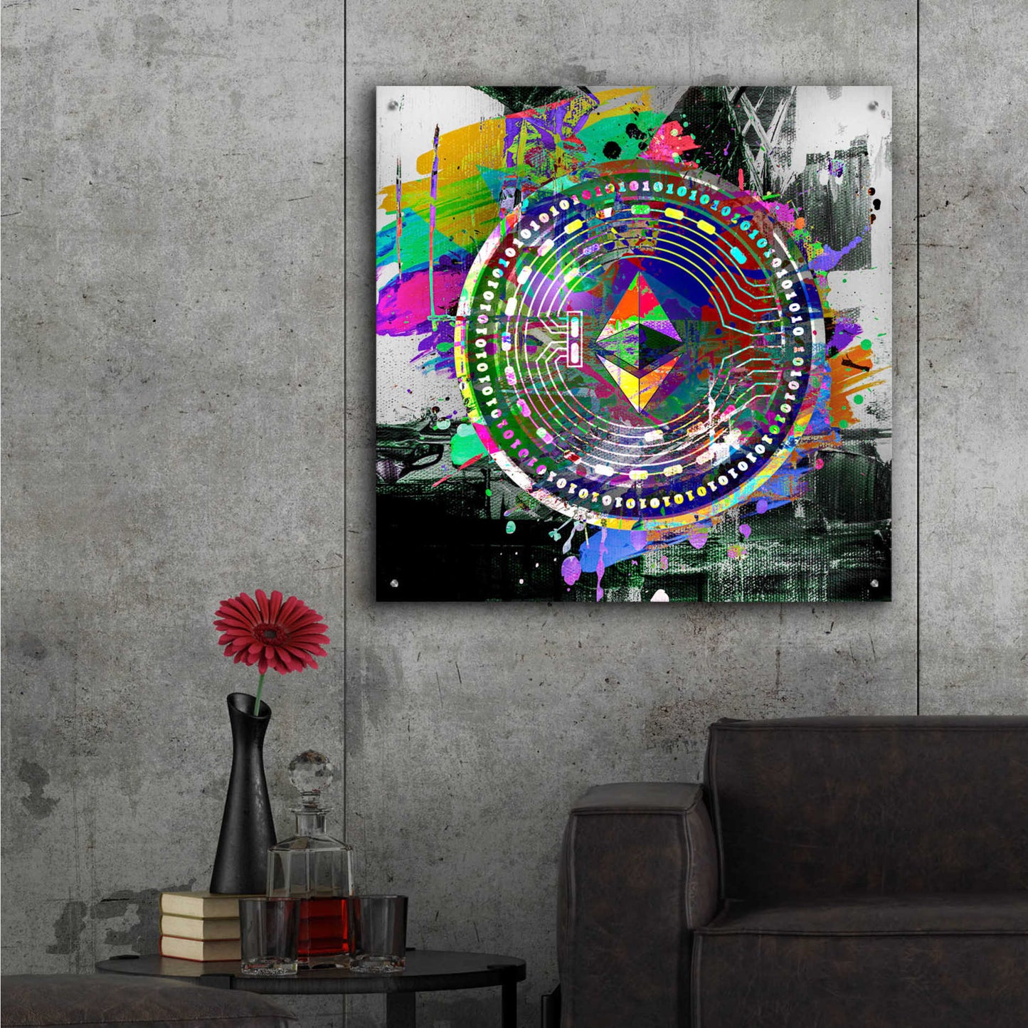 Epic Art 'Etherium The Predator' by Epic Art Portfolio, Acrylic Glass Wall Art,36x36