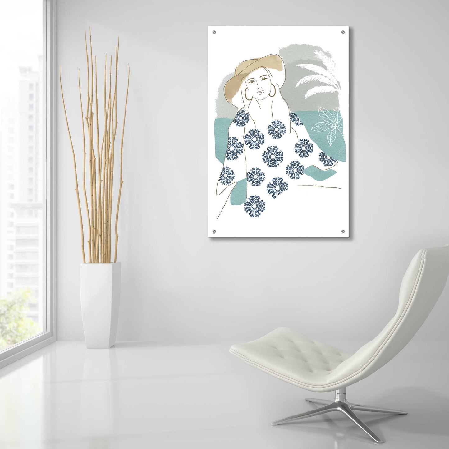 Epic Art 'Cap Esterel I' by Flora Kouta Acrylic Glass Wall Art,24x36