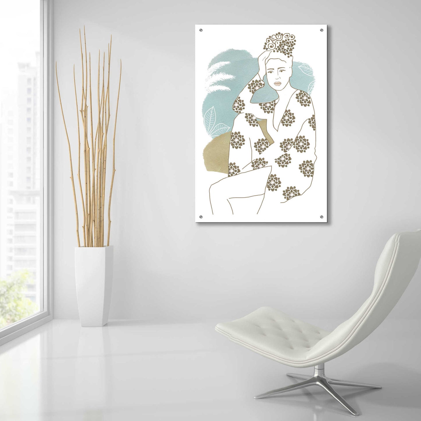 Epic Art 'Cap Esterel II' by Flora Kouta Acrylic Glass Wall Art,24x36