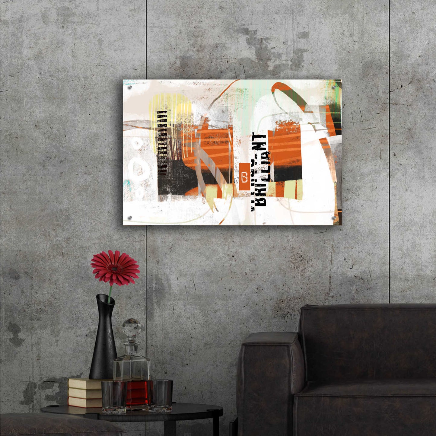 Epic Art 'Brillliant' by Delores Naskrent Acrylic Glass Wall Art,36x24