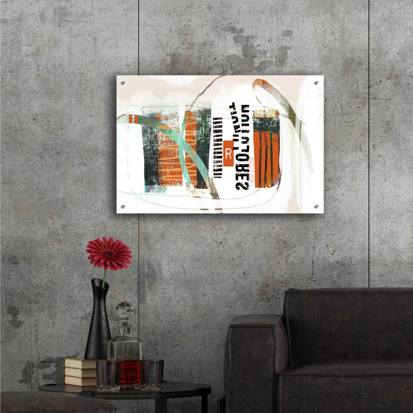 Epic Art 'Resolution' by Delores Naskrent Acrylic Glass Wall Art,36x24