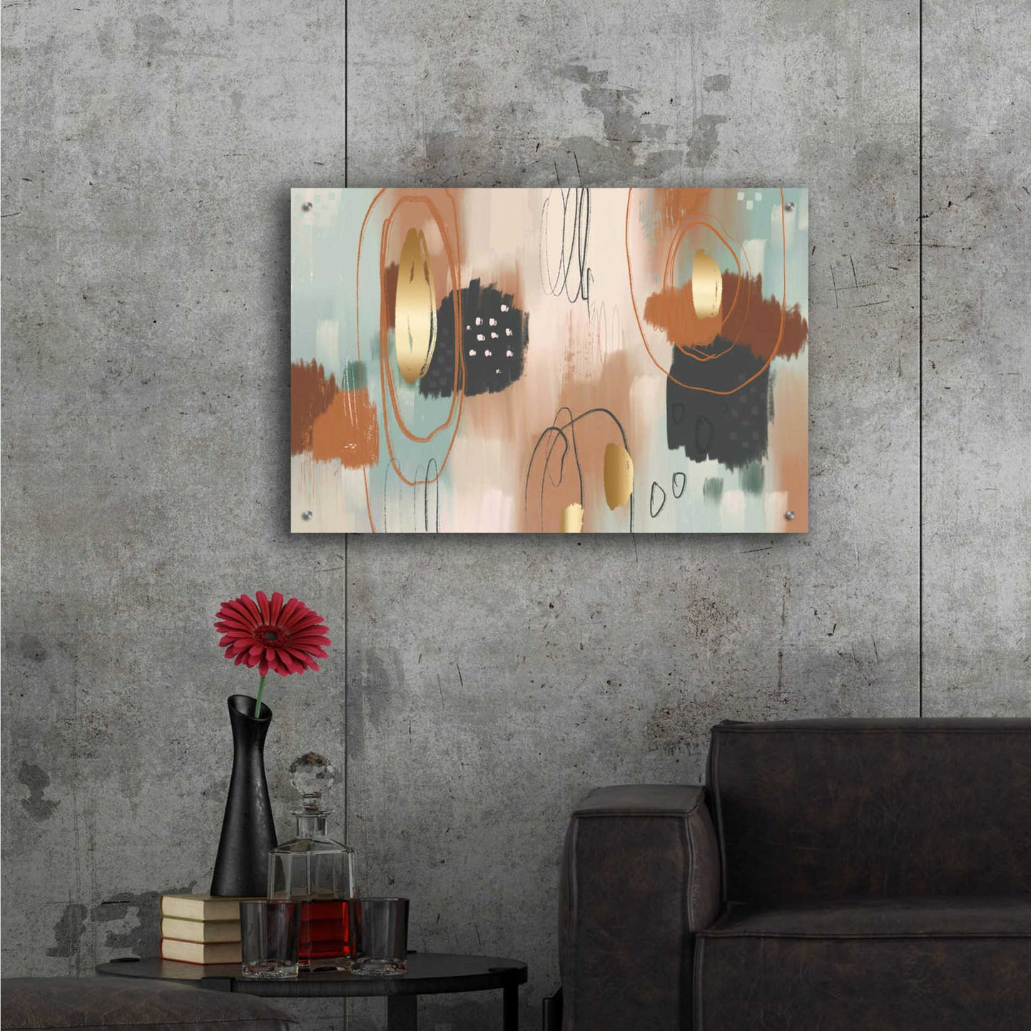 Epic Art 'Baked Clay' by Delores Naskrent Acrylic Glass Wall Art,36x24