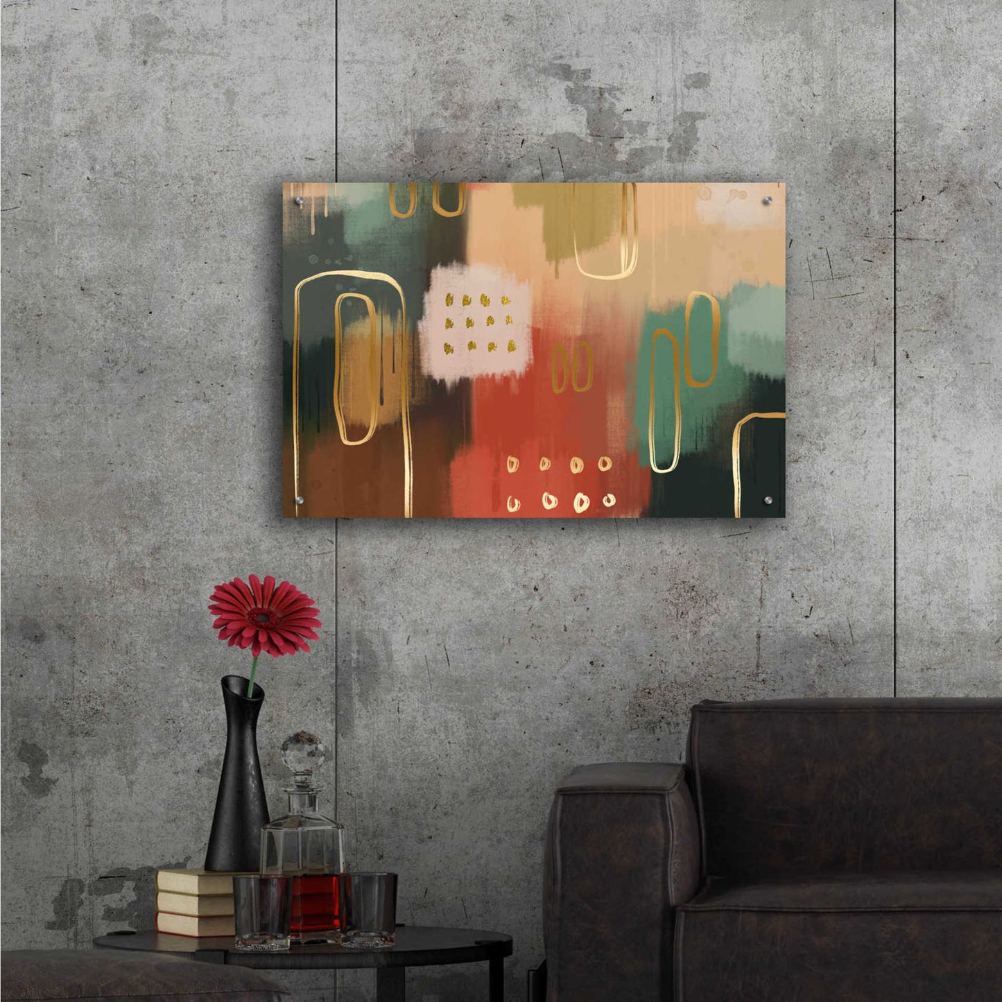 Epic Art 'Earthenware' by Delores Naskrent Acrylic Glass Wall Art,36x24