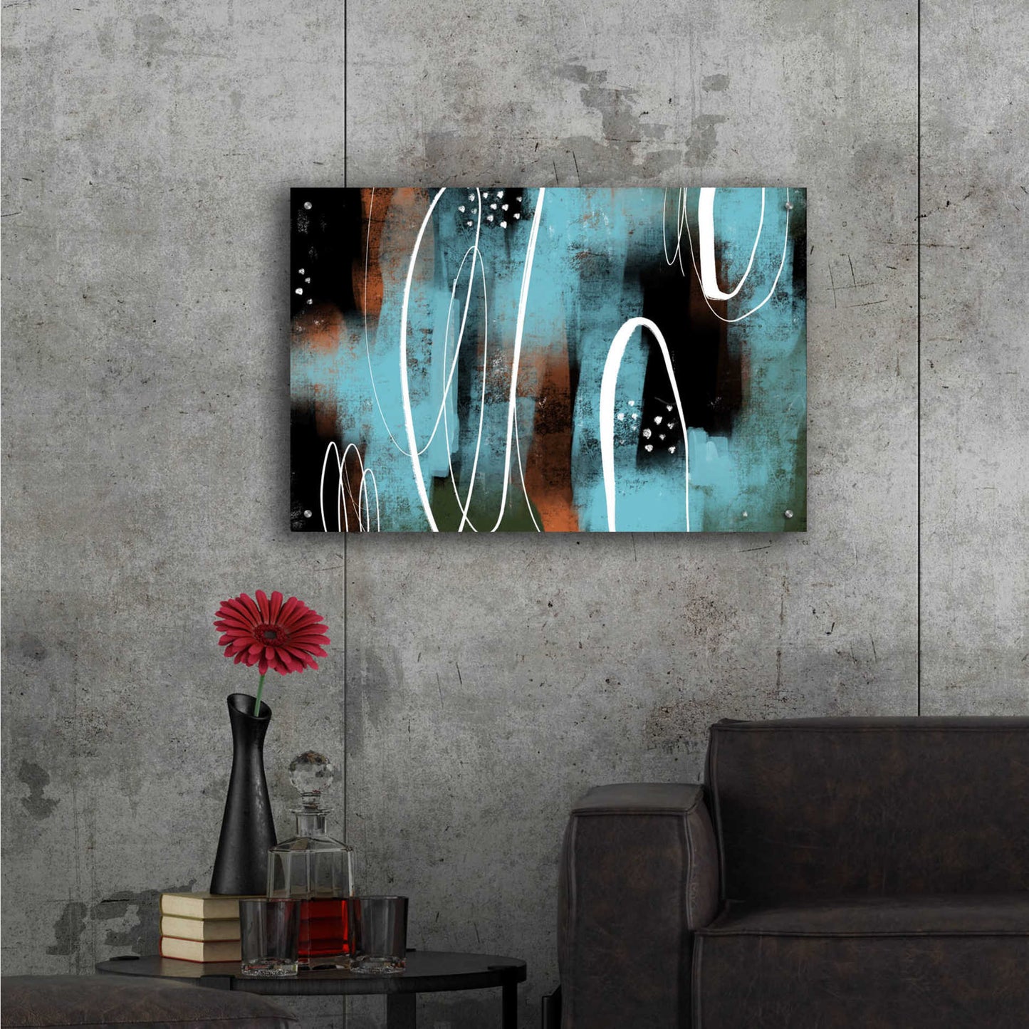 Epic Art 'Aged Iron' by Delores Naskrent Acrylic Glass Wall Art,36x24