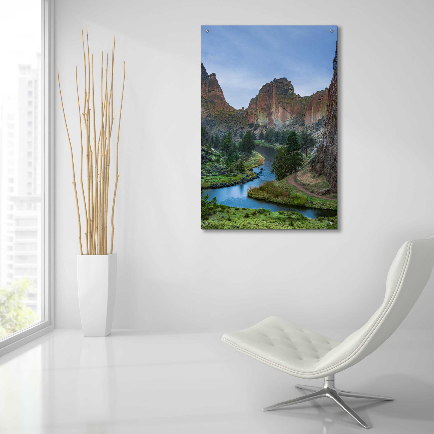 Epic Art 'Winding Through The Rocks' by Don Schwartz, Acrylic Glass Wall Art,24x36