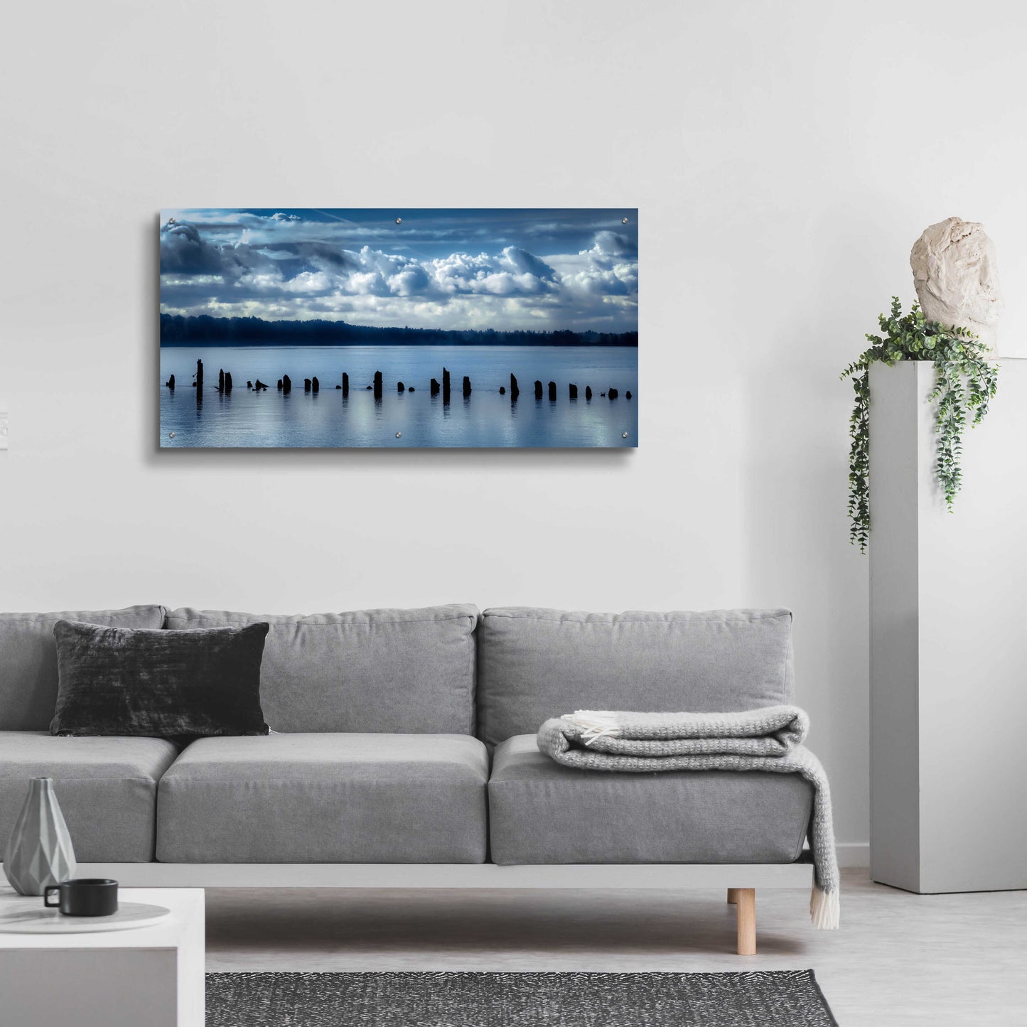 Epic Art 'Genteel Morning On The River' by Don Schwartz, Acrylic Glass Wall Art,48x24