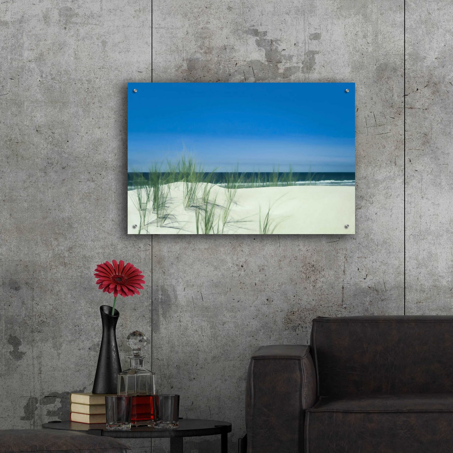 Epic Art 'Sunlit Coastal Dunes' by Don Schwartz, Acrylic Glass Wall Art,36x24