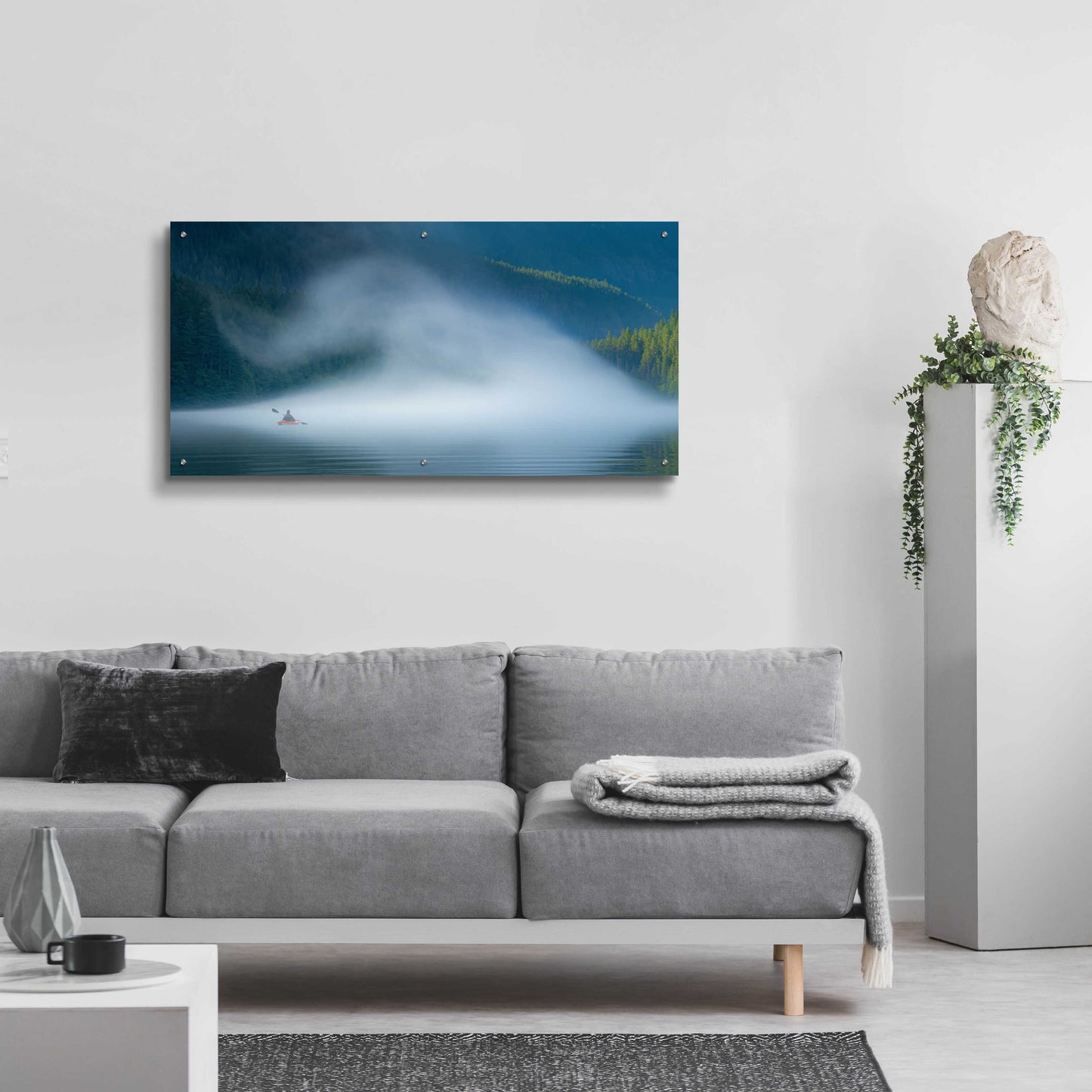 Epic Art 'Into The Swirl' by Don Schwartz, Acrylic Glass Wall Art,48x24