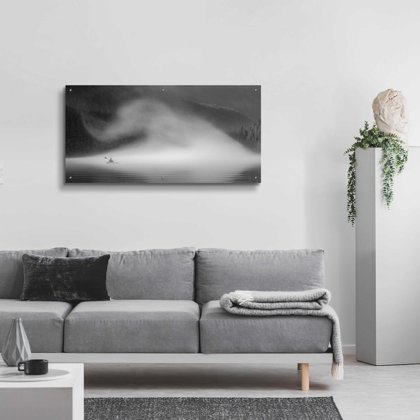 Epic Art 'Into The Swirl Ii' by Don Schwartz, Acrylic Glass Wall Art,48x24