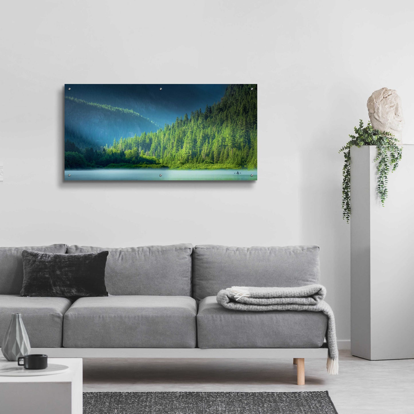 Epic Art 'Serene Paddle' by Don Schwartz, Acrylic Glass Wall Art,48x24