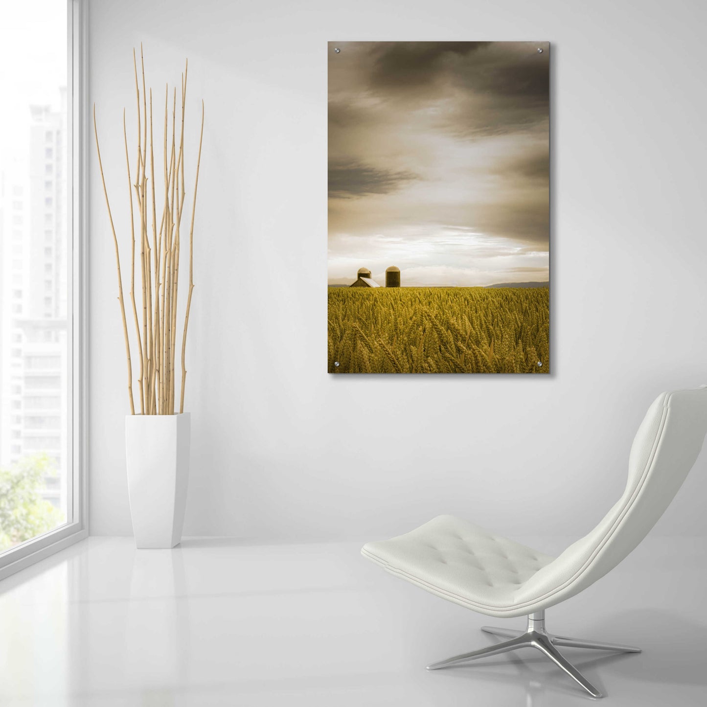 Epic Art 'Across The Wheat Field' by Don Schwartz, Acrylic Glass Wall Art,24x36