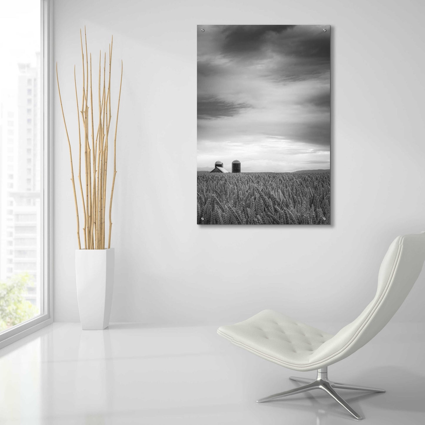Epic Art 'Across The Wheat Field Ii' by Don Schwartz, Acrylic Glass Wall Art,24x36