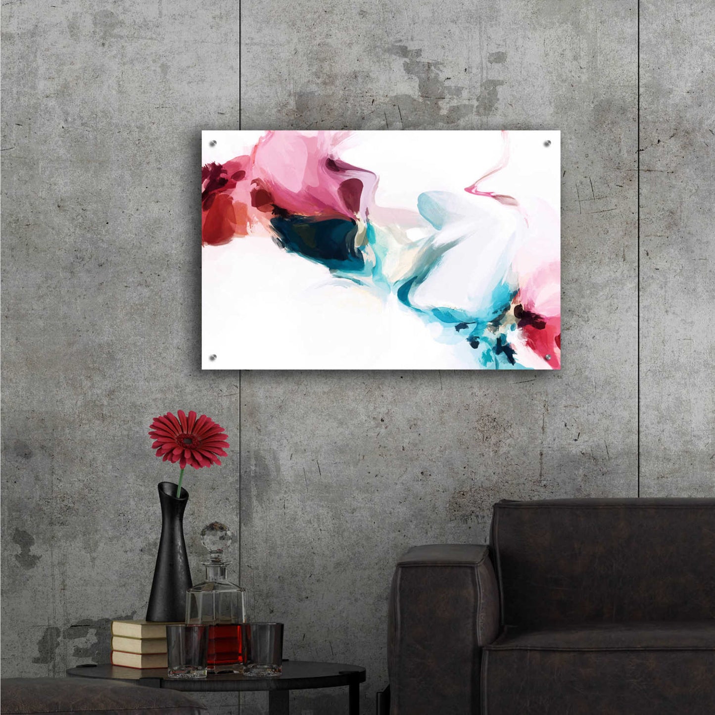 Epic Art 'Abstract Colorful Flows 18' by Irena Orlov Acrylic Glass Wall Art,36x24