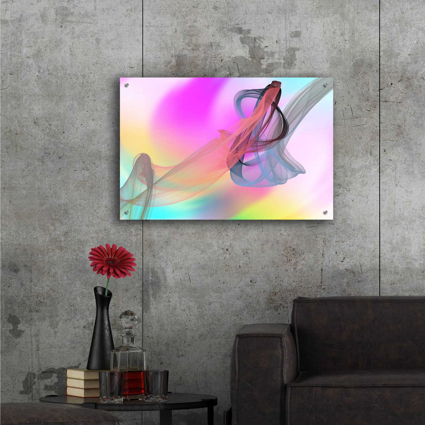 Epic Art 'Color In The Lines 1' by Irena Orlov Acrylic Glass Wall Art,36x24