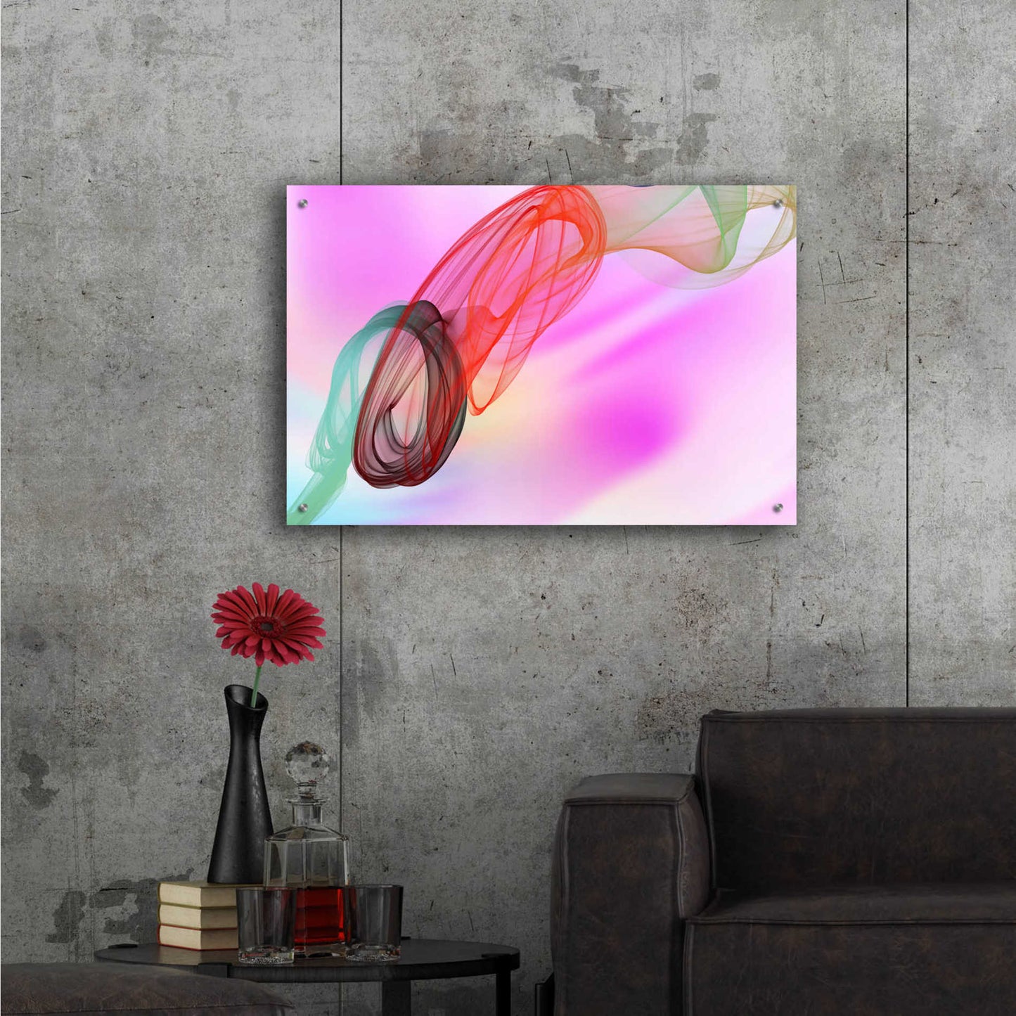 Epic Art 'Color In The Lines 10' by Irena Orlov Acrylic Glass Wall Art,36x24