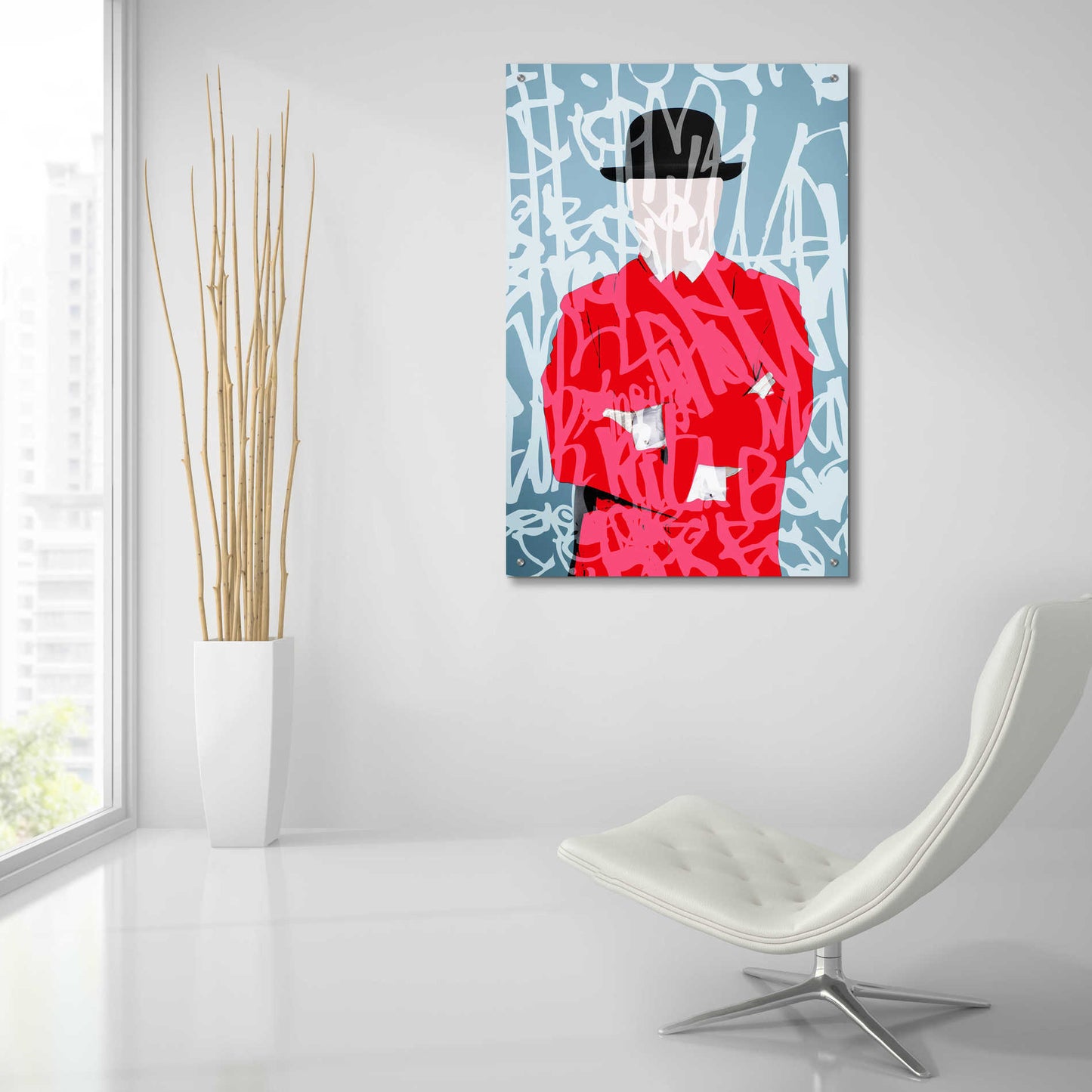 Epic Art 'Graffiti Man 4' by Irena Orlov Acrylic Glass Wall Art,24x36