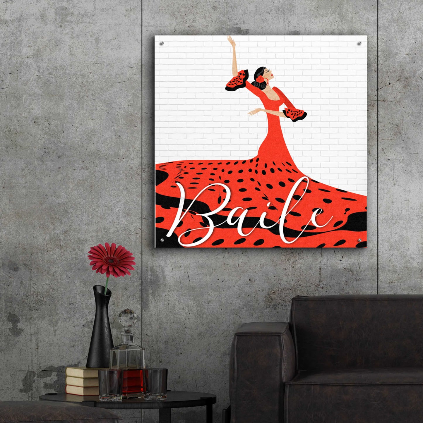 Epic Art 'Baile' by Karen Smith Acrylic Glass Wall Art,36x36