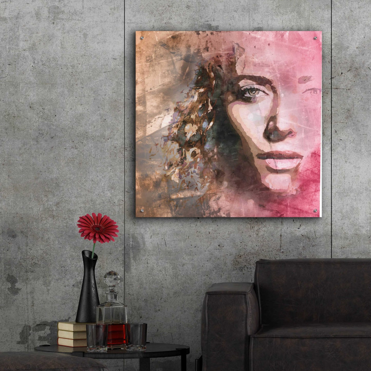 Epic Art 'The Reveal' by Karen Smith Acrylic Glass Wall Art,36x36