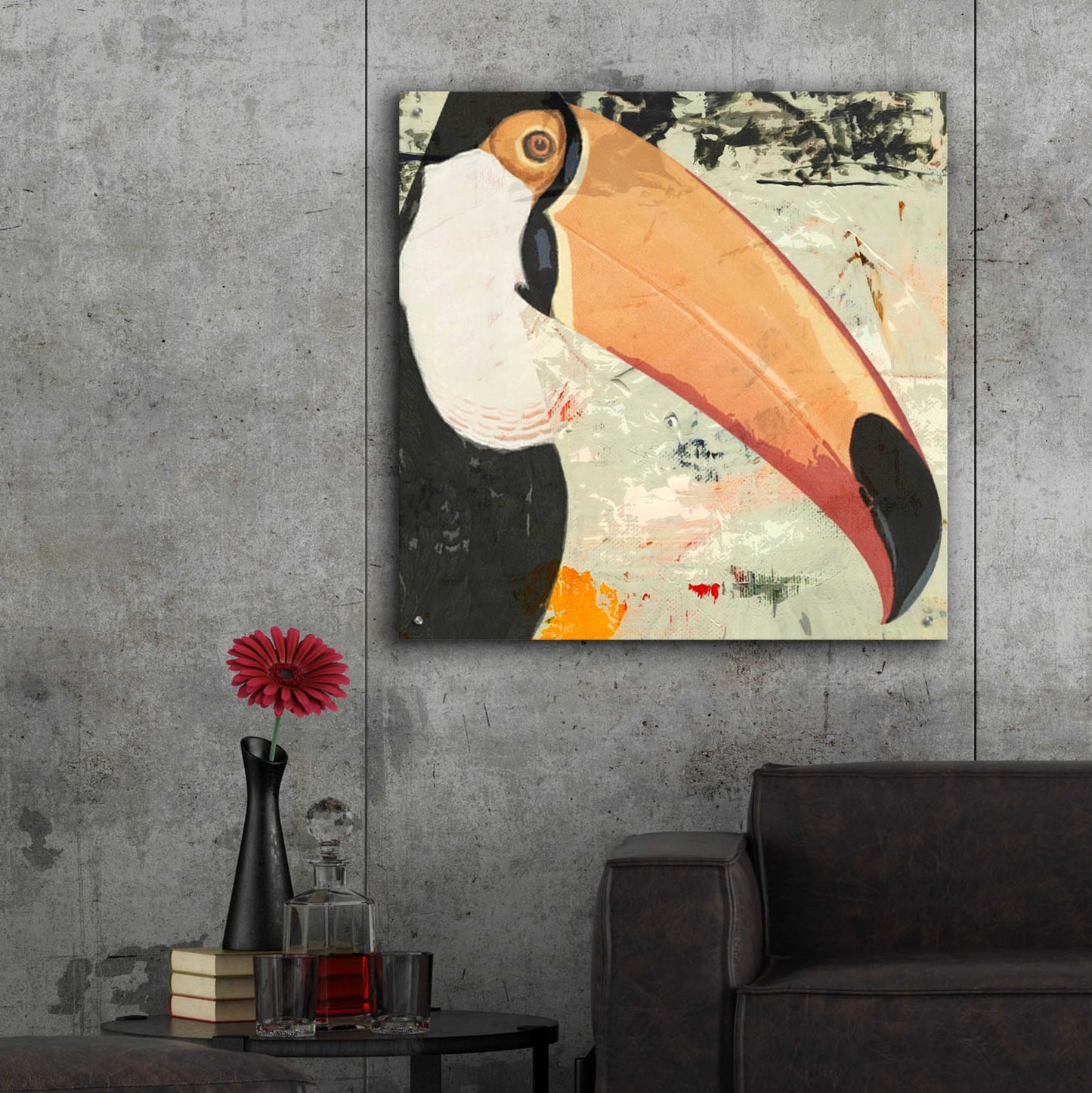 Epic Art 'Toucan Play 2' by Karen Smith Acrylic Glass Wall Art,36x36