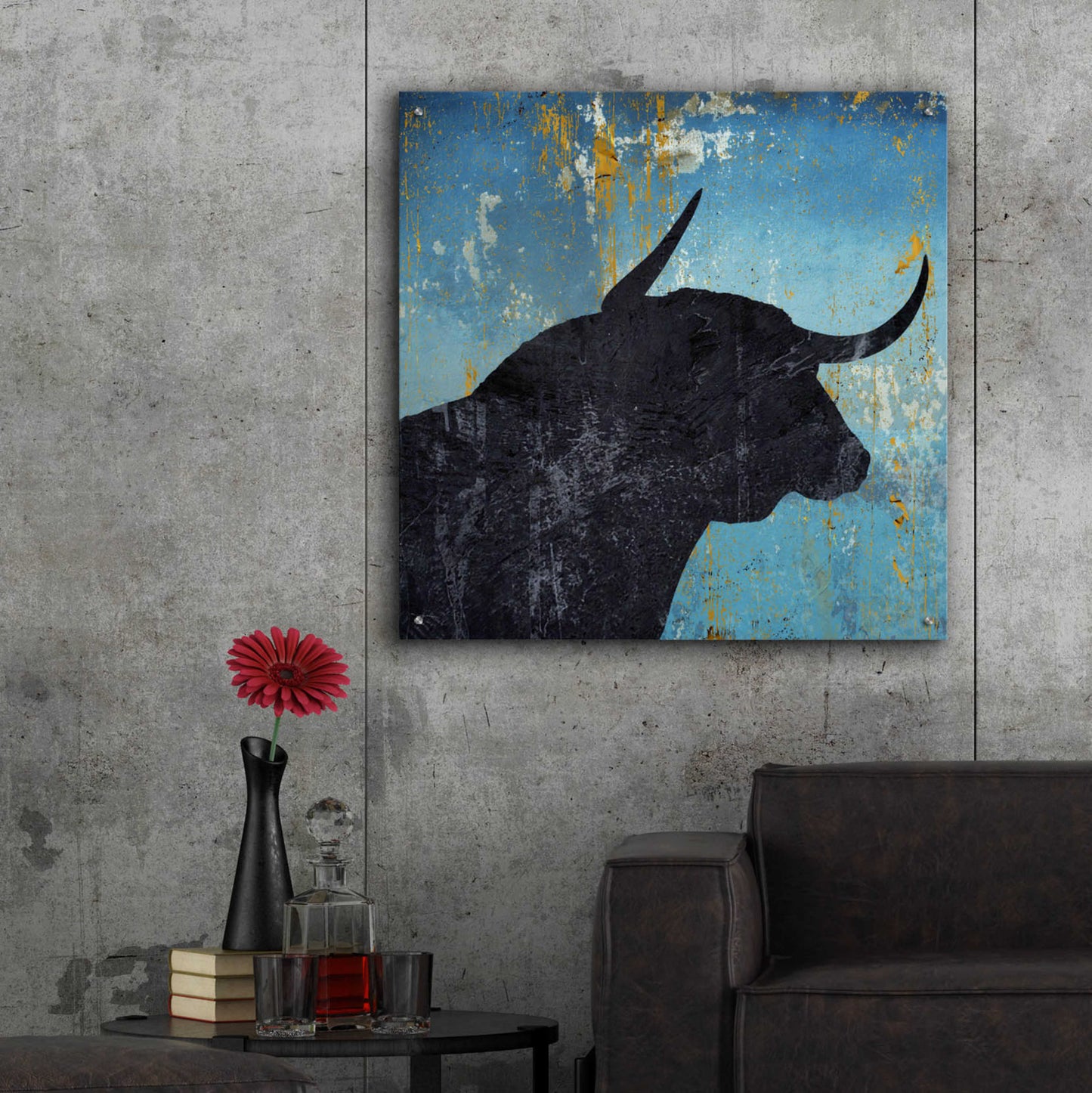 Epic Art 'Bulldom 2' by Karen Smith Acrylic Glass Wall Art,36x36
