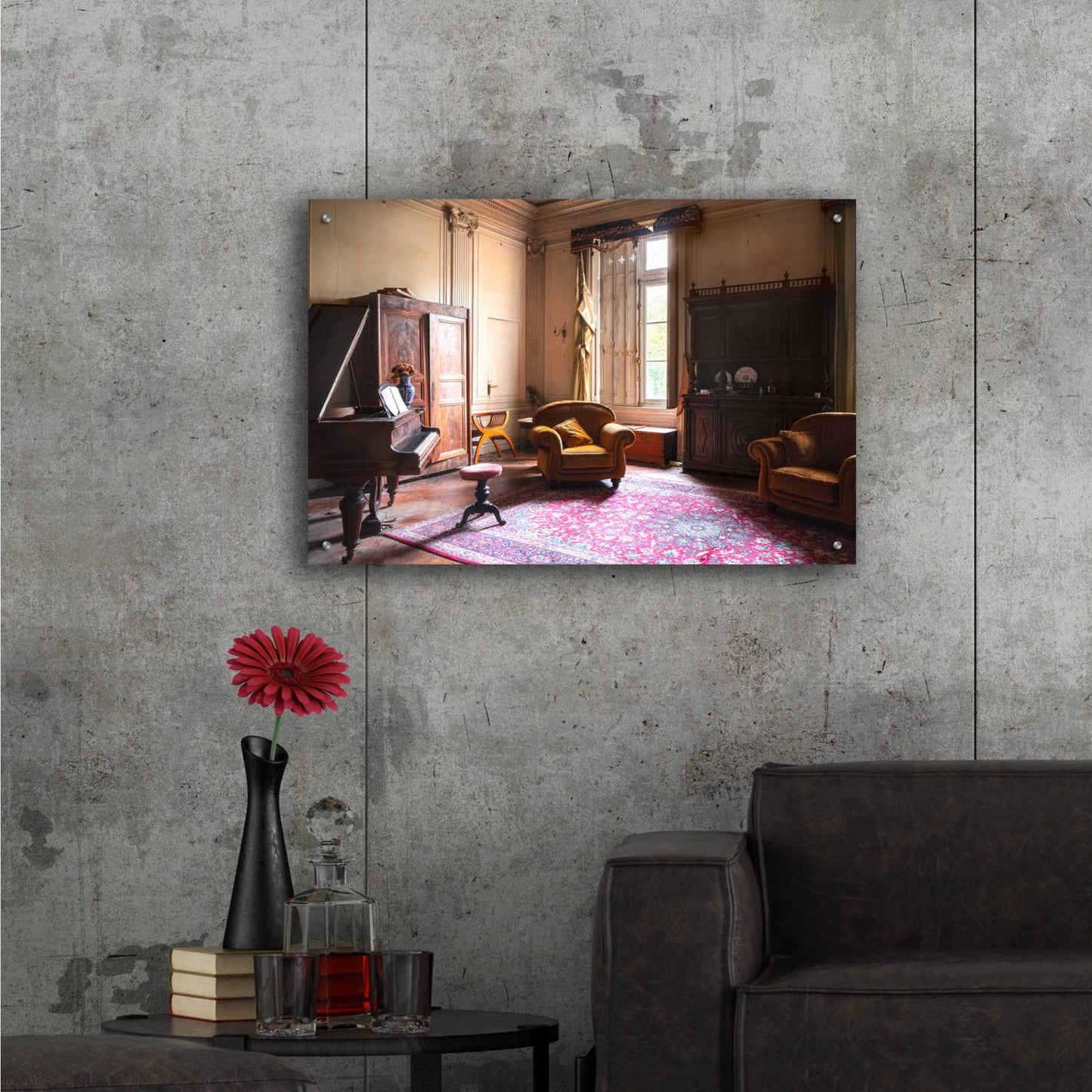 Epic Art 'Piano Castle' by Roman Robroek Acrylic Glass Wall Art,36x24