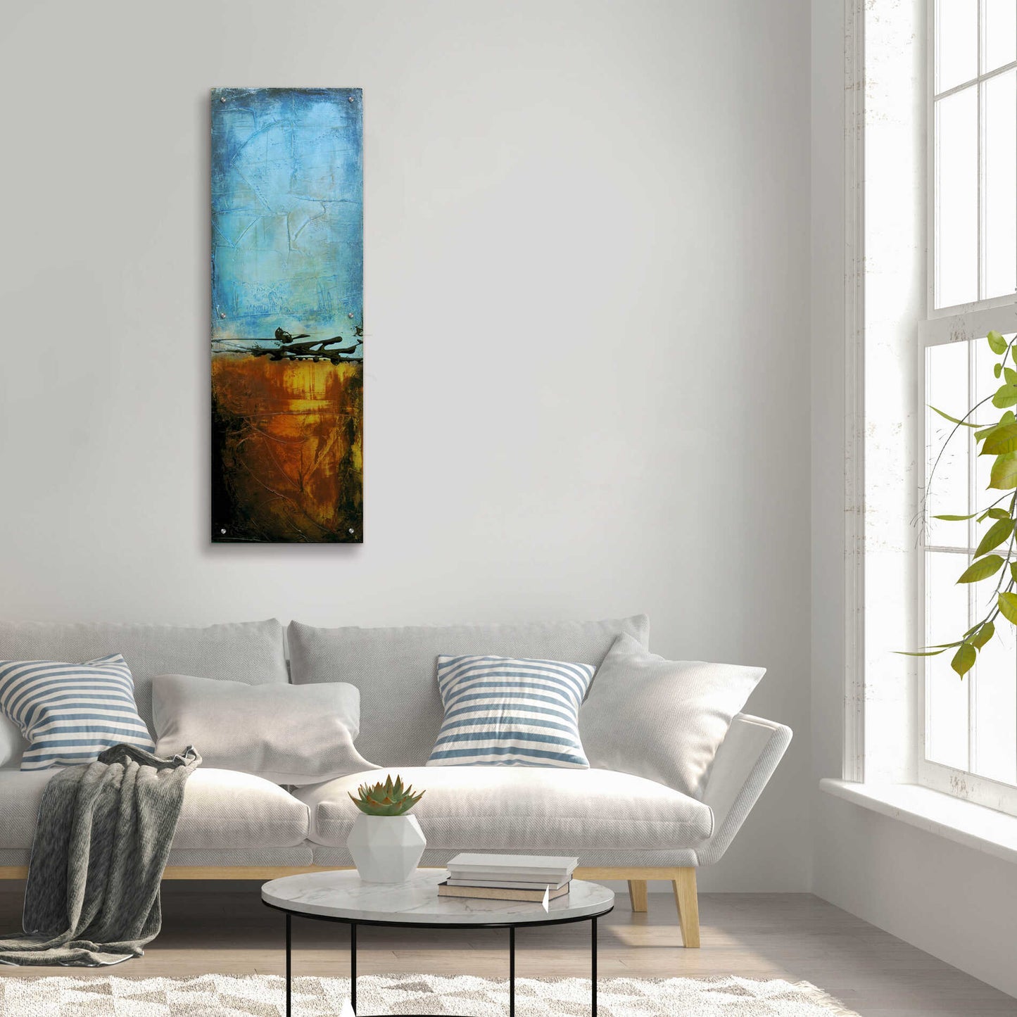 Epic Art 'West Side Affair II' by Erin Ashley, Acrylic Glass Wall Art,16x48