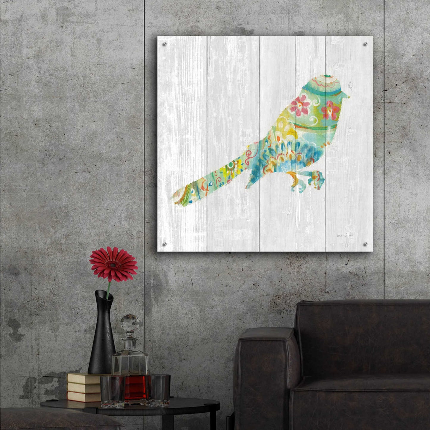 Epic Art 'Spring Dream Paisley X' by Danhui Nai, Acrylic Glass Wall Art,36x36