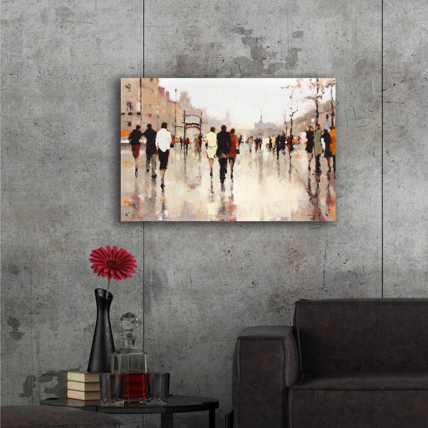 Epic Art 'Lone Lilly' by Lorraine Christie, Acrylic Glass Wall Art,36x24